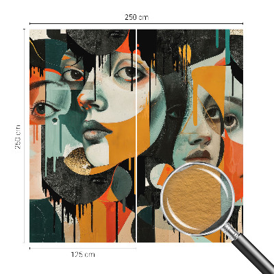 Flizelininis fototapetas Spalvingas ansigter