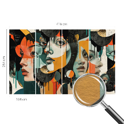 Flizelininis fototapetas Spalvingas ansigter