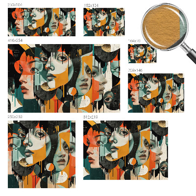 Flizelininis fototapetas Spalvingas ansigter