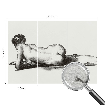 Plaunamas flizelininis fototapetas su subtiliu valdymo raštu