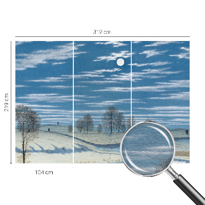 Sienų danga fototapetas Žiemos šalis