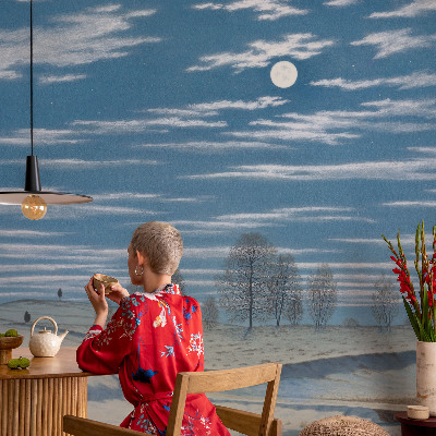 Sienų danga fototapetas Žiemos šalis