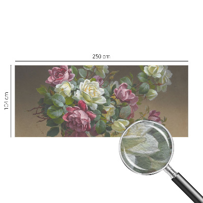 Plaunamas flizelininis fototapetas su gėlių motyvu, elegantiško dizaino
