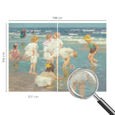 Sienų danga fototapetas su dizainu „Strandbarndom“