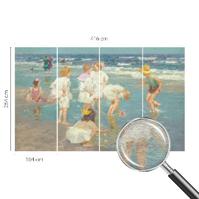 Sienų danga fototapetas Strandbarndom