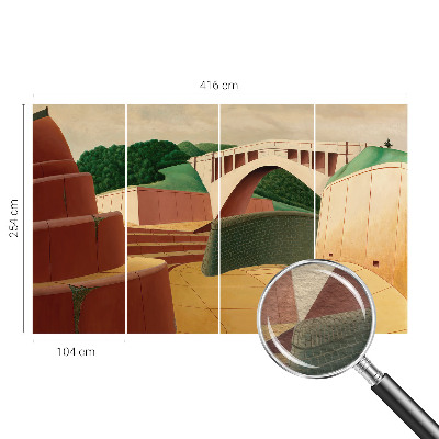 Plaunamas flizelininis fototapetas Fredeligto kraštovaizdis