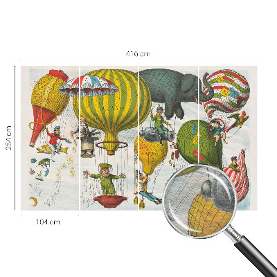 Plaunamas flizelininis fototapetas Balionų kruizai