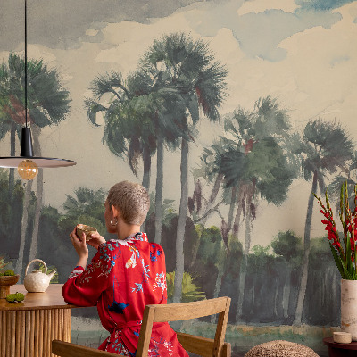 Fototapetas ant sienos Egzotinė palmė