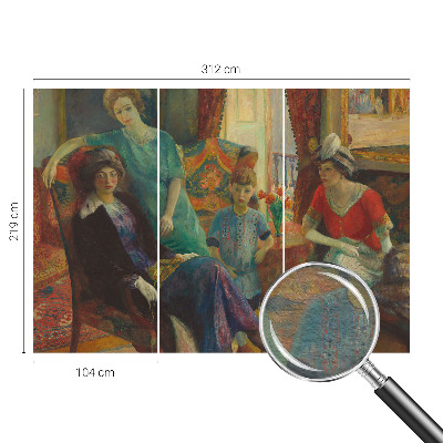 Fototapetas svetainei su klasine elegancija