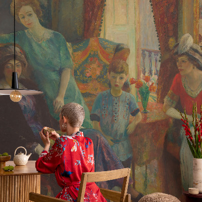 Fototapetas svetainei su klasine elegancija