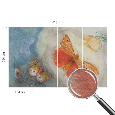 Aukštos kokybės fototapetas Spalvinga vasaros fuglia