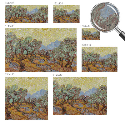 Dekoratyvinis fototapetas Oliventræer