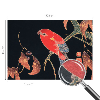 Sienų danga fototapetas Egzotiškas fugl