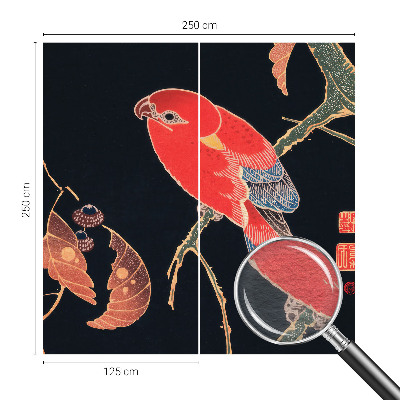 Sienų danga fototapetas Egzotiškas fugl