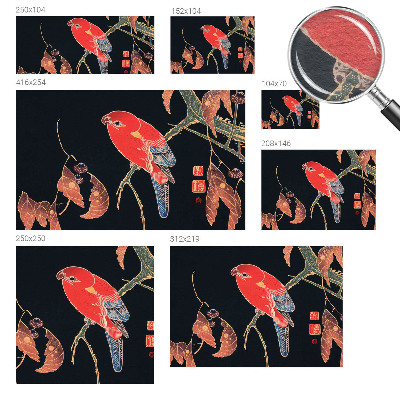 Sienų danga fototapetas Egzotiškas fugl