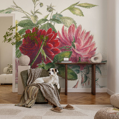 Modernus fototapetas su gėlių puokšte
