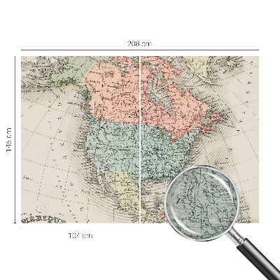 Aukštos kokybės fototapetas Istorinis žemėlapis