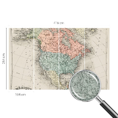 Aukštos kokybės fototapetas Istorinis žemėlapis