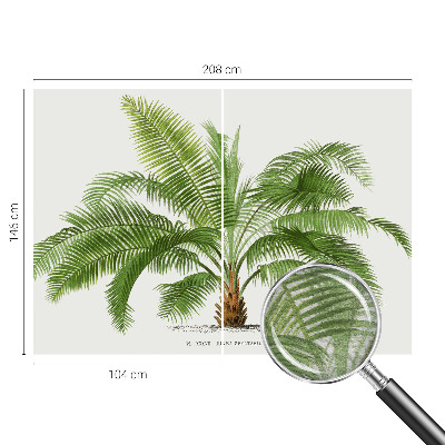 Tapetas su blizgiu palmetės raštu