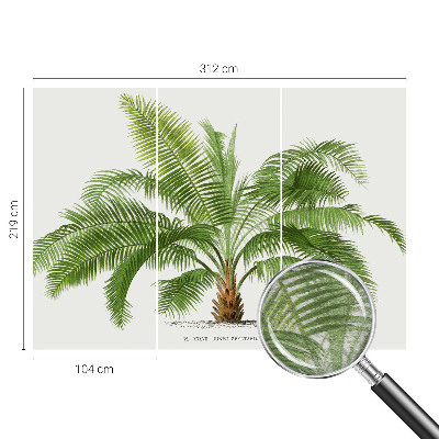 Tapetas su blizgiu palmetės raštu