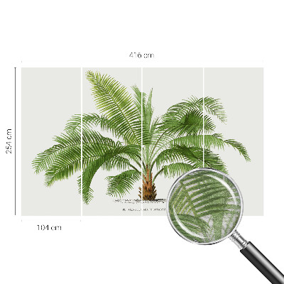 Tapetas su blizgiu palmetės raštu