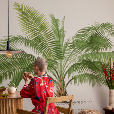 Tapetas su blizgiu palmetės raštu