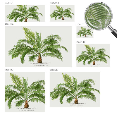 Tapetas su blizgiu palmetės raštu