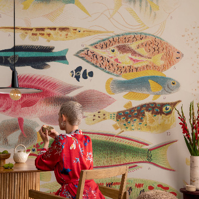 Plaunamas flizelininis fototapetas Spalvinga žuvis