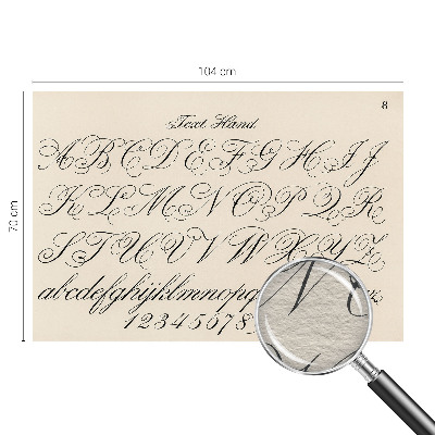 Fototapetas miegamajam Kaligrafinis rašymas