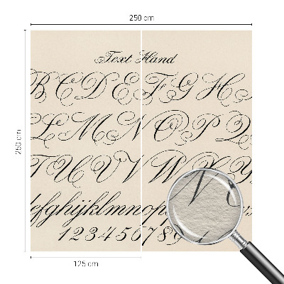 Fototapetas miegamajam Kaligrafinis rašymas