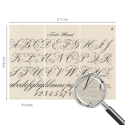 Fototapetas miegamajam Kaligrafinis rašymas