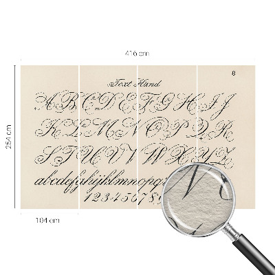 Fototapetas miegamajam Kaligrafinis rašymas