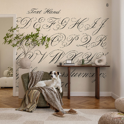 Fototapetas miegamajam Kaligrafinis rašymas