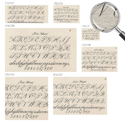 Fototapetas miegamajam Kaligrafinis rašymas