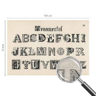 Dekoratyvinis fototapetas Dekoratyvinis bogstaveris