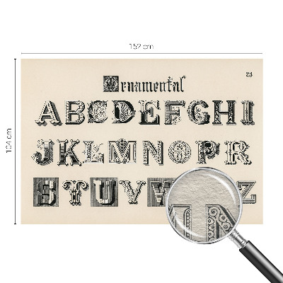 Dekoratyvinis fototapetas Dekoratyvinis bogstaveris