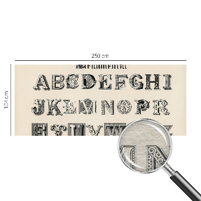 Dekoratyvinis fototapetas Dekoratyvinis bogstaveris