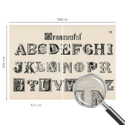 Dekoratyvinis fototapetas Dekoratyvinis bogstaveris