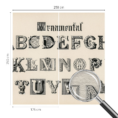 Dekoratyvinis fototapetas Dekoratyvinis bogstaveris