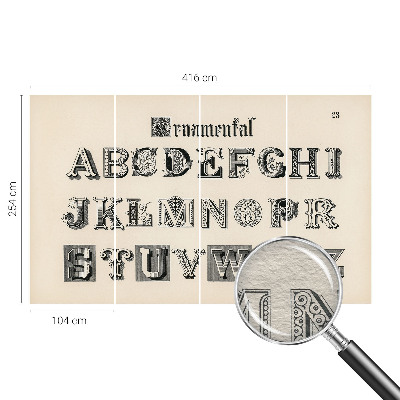 Dekoratyvinis fototapetas Dekoratyvinis bogstaveris