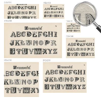 Dekoratyvinis fototapetas Dekoratyvinis bogstaveris