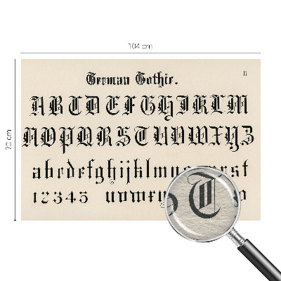 Stilingas fototapetas Gotiškasis bogstaveris