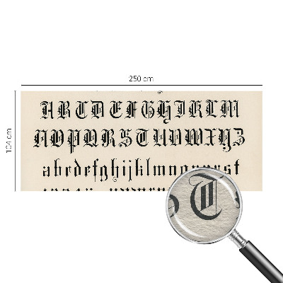 Stilingas fototapetas Gotiškasis bogstaveris