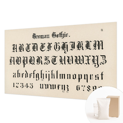 Stilingas fototapetas Gotiškasis bogstaveris