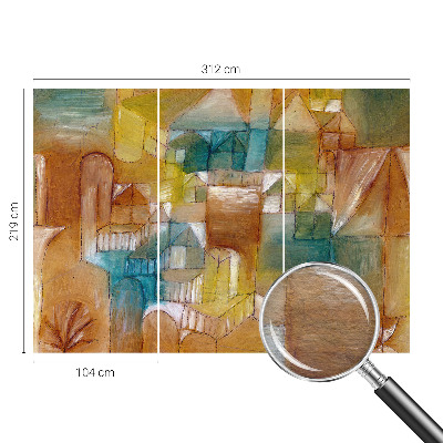 Sienų danga fototapetas Geometriniai konstruktoriai