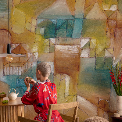 Sienų danga fototapetas Geometriniai konstruktoriai