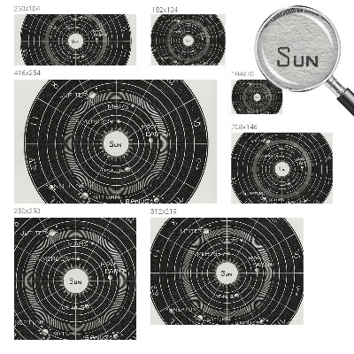 Tapetas Kosminė diagrama