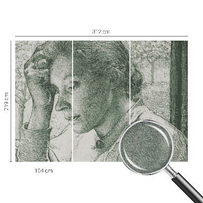 Fototapetas pagal užsakymą Atspindinti moteris