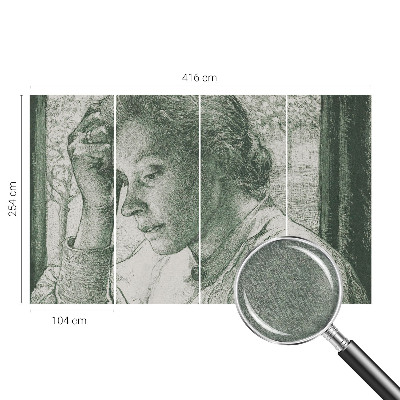 Fototapetas pagal užsakymą Atspindinti moteris