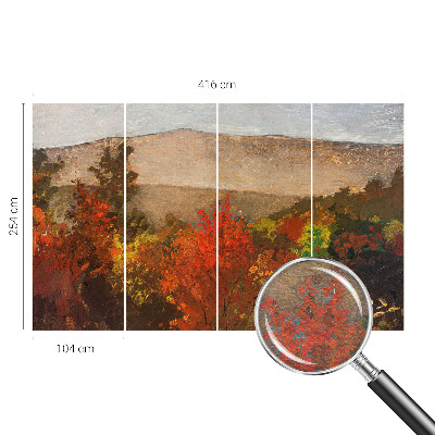 Aukštos kokybės fototapetas su vakaro panorama